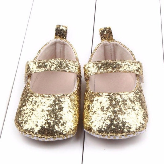 Baby Girl Shoes Bling Princess First Walkers Solid