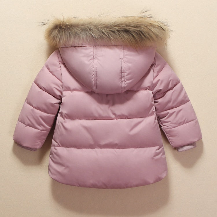 Kids Clothes Girls Boys Down Coat Children Warm Snowsuit Outerwear + Romper Clothing Set Russian children's Winter jackets