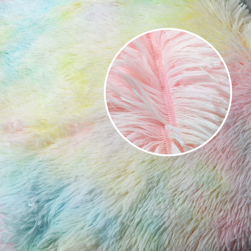 Fluffy Long Plush Throw Blanket Super Soft Double-sided Bedspread Blanket Shaggy Shawl Blanket for Adults Children