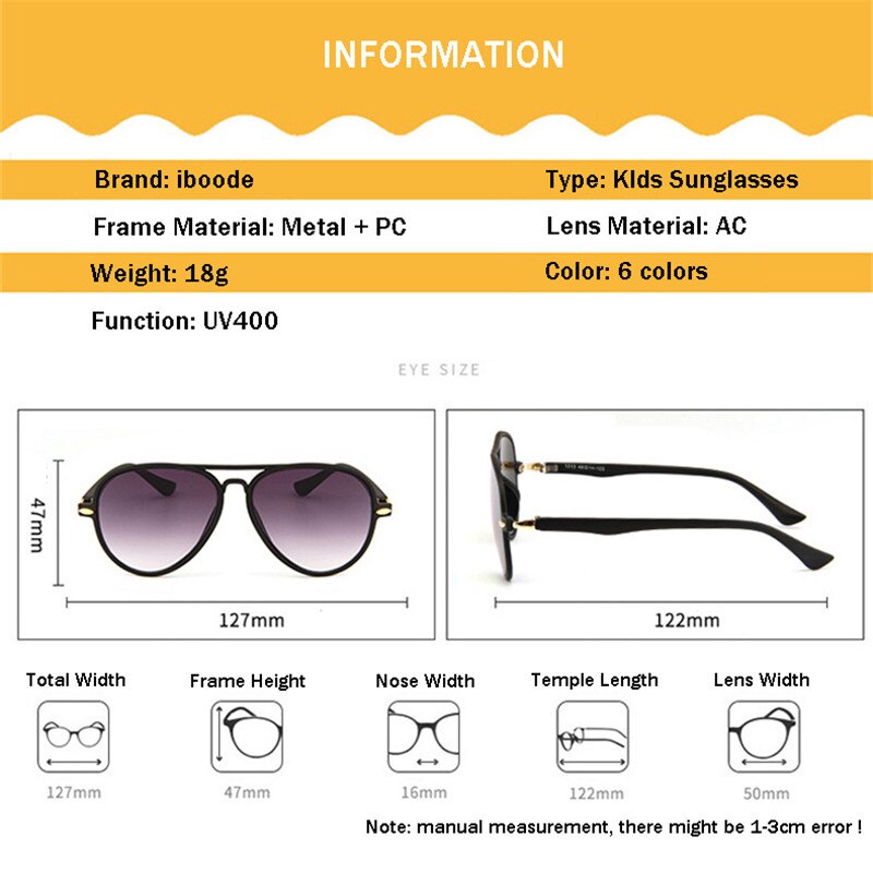 iboode Cute Goggles Kids Candy Color Sunglasses Boys Girls Ultralight Children Sunglasses UV400 Oculos De Sol Feminino