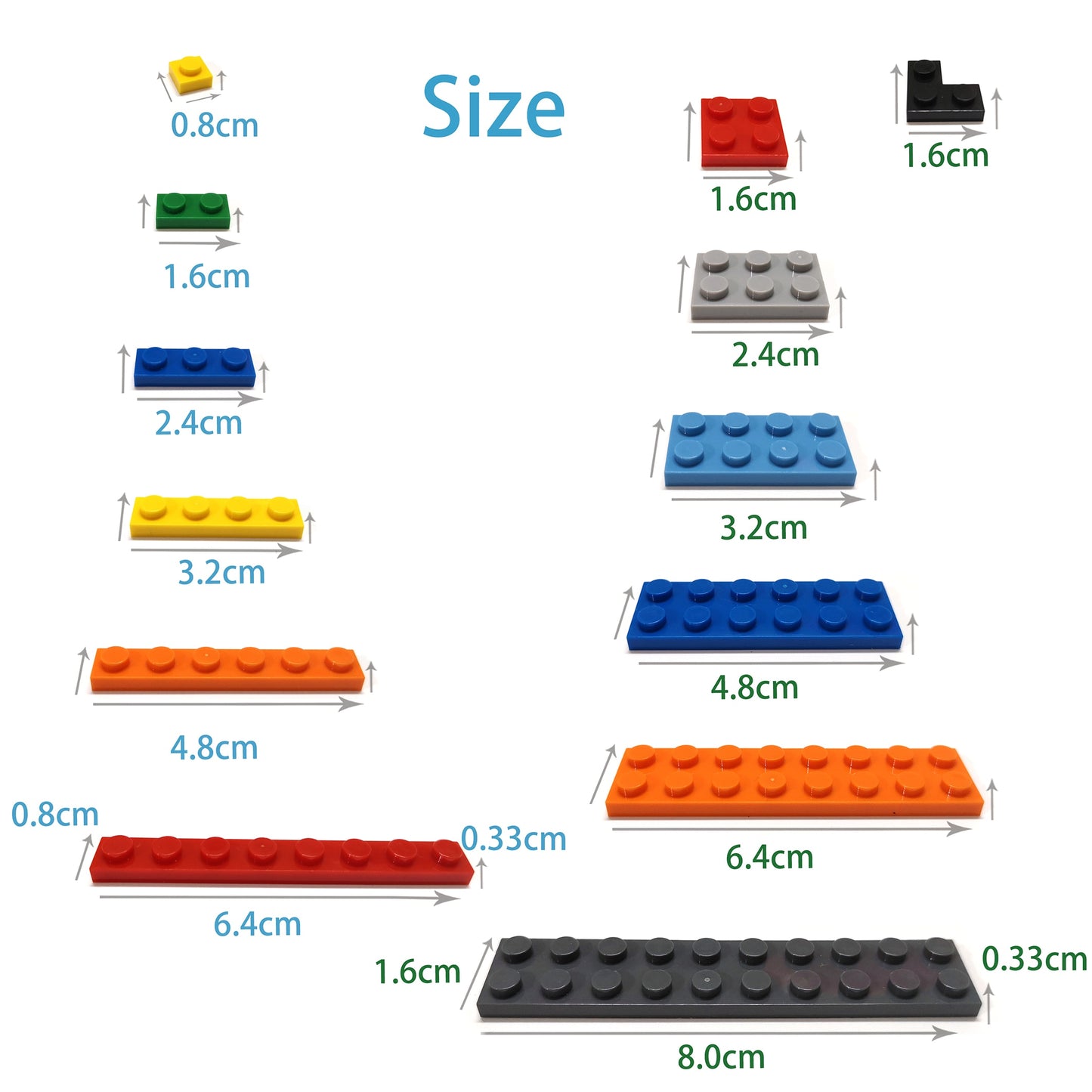 DIY Building Blocks Thick Transparent Figures Bricks Educational Creative Toys for Children Gifts Size Compatible With Brand