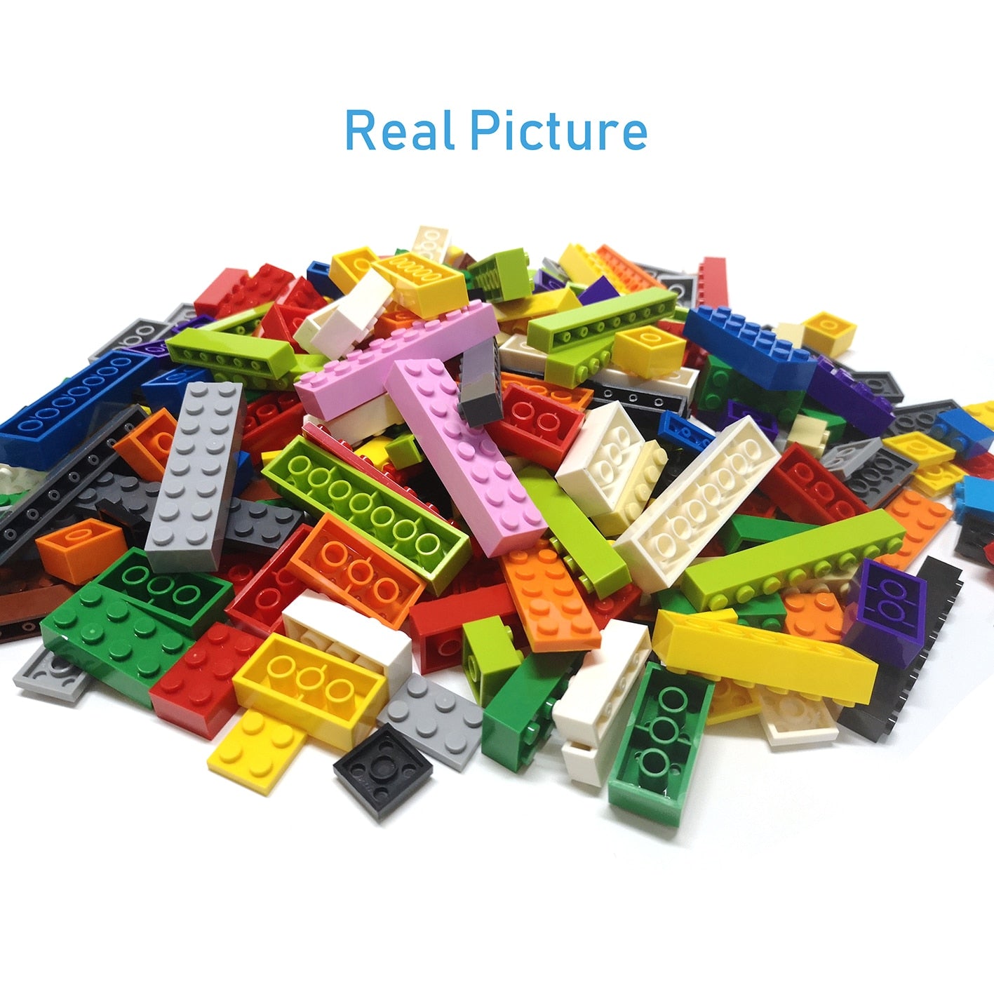 DIY Building Blocks Thick Transparent Figures Bricks Educational Creative Toys for Children Gifts Size Compatible With Brand