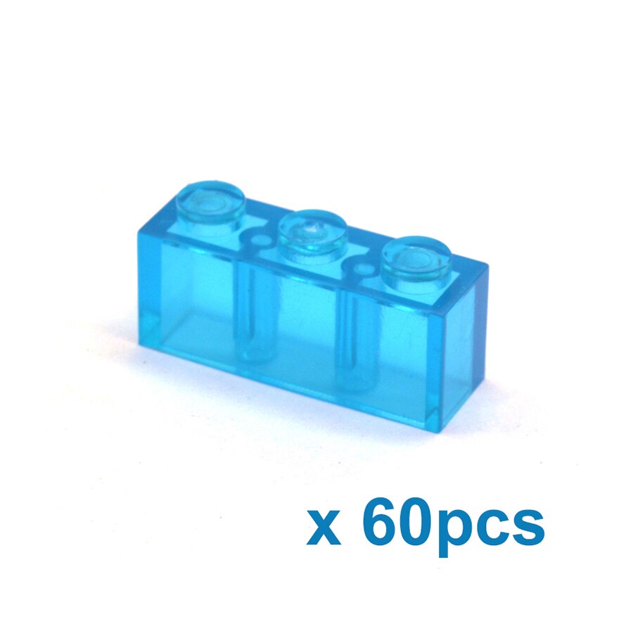 DIY Building Blocks Thick Transparent Figures Bricks Educational Creative Toys for Children Gifts Size Compatible With Brand