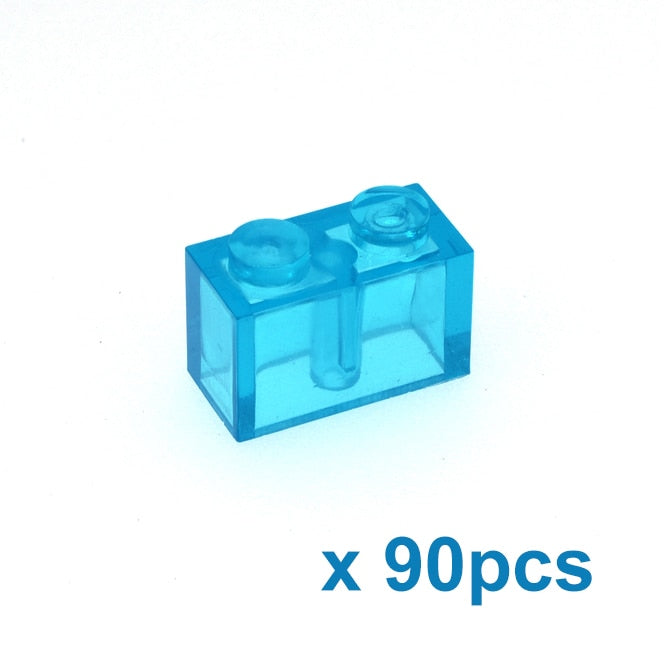 DIY Building Blocks Thick Transparent Figures Bricks Educational Creative Toys for Children Gifts Size Compatible With Brand