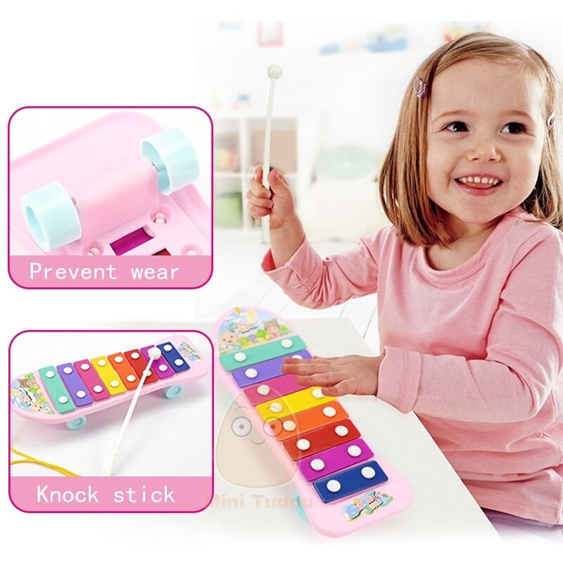New Kids Music Bus Toys Instrument Xylophone Piano Lovely Beads Blocks Sorting Learning Educational Baby Toys For Children