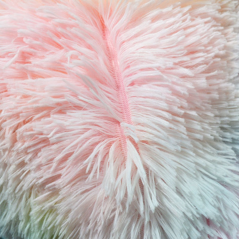 Fluffy Long Plush Throw Blanket Super Soft Double-sided Bedspread Blanket Shaggy Shawl Blanket for Adults Children