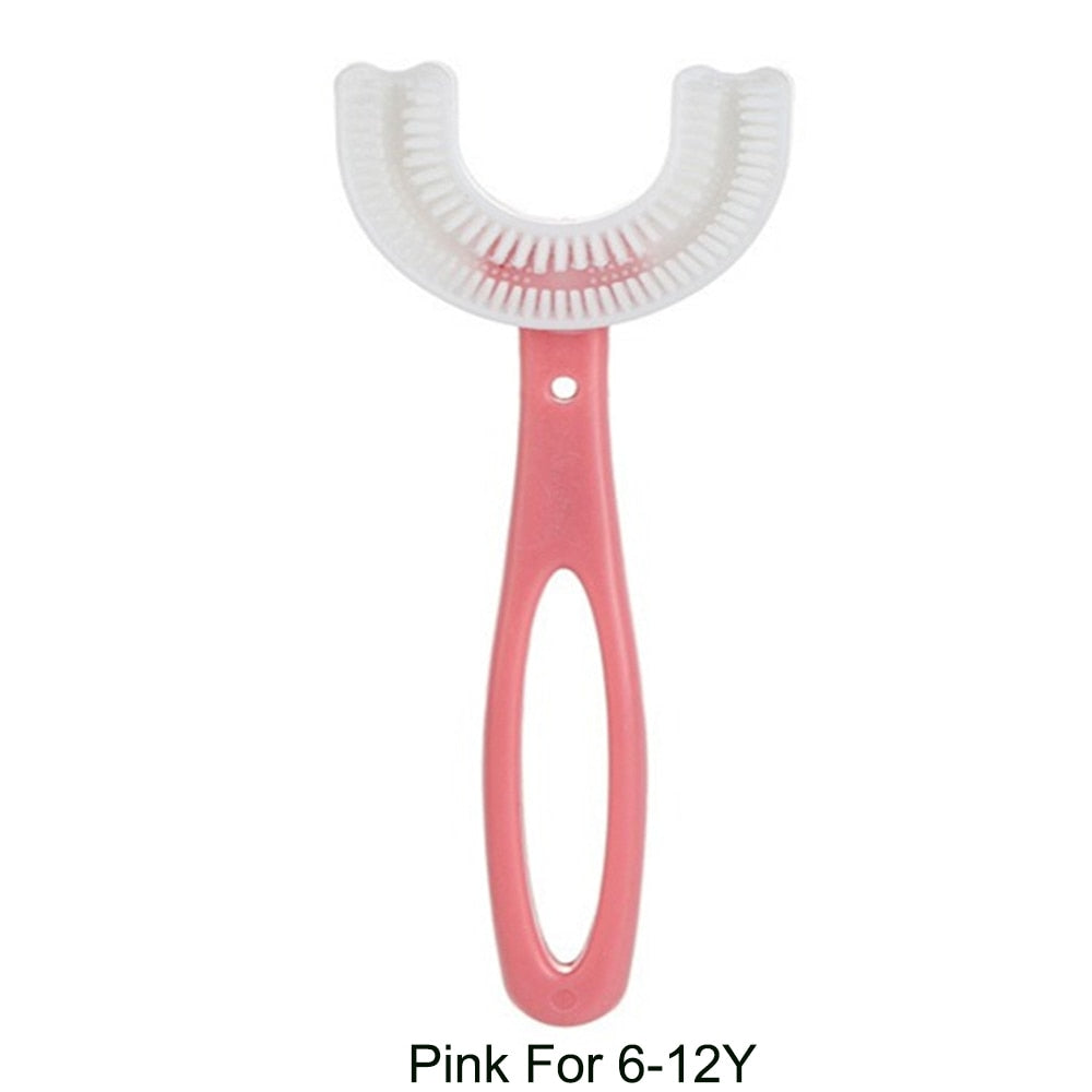 Toothbrush Children 360 Degree U-shaped Child Toothbrush Teethers Brush Silicone Kids Teeth Oral Care Cleaning