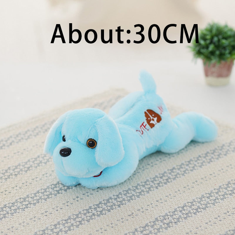 1pc 50cm luminous dog plush doll colorful LED glowing dogs children toys for girl kidz birthday gift WJ445