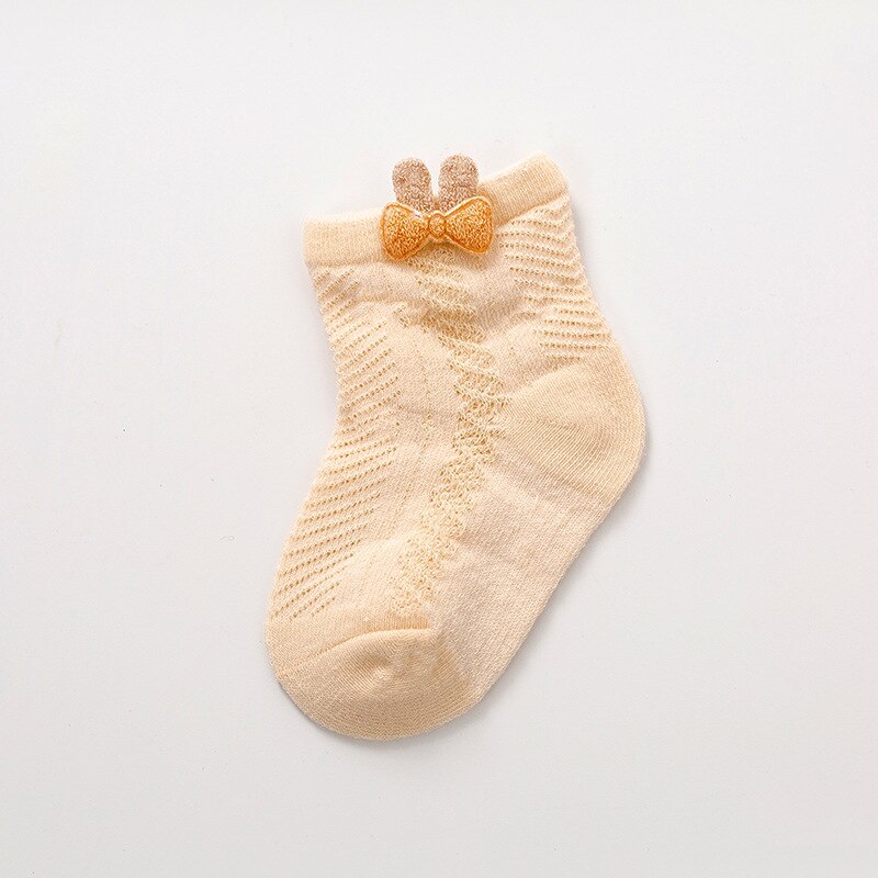 Thin Baby Socks Summer Breathable Mesh Socks Newborn Toddler Cartoon Boys Socks Princess Girls Clothing Accessories 0-2Y