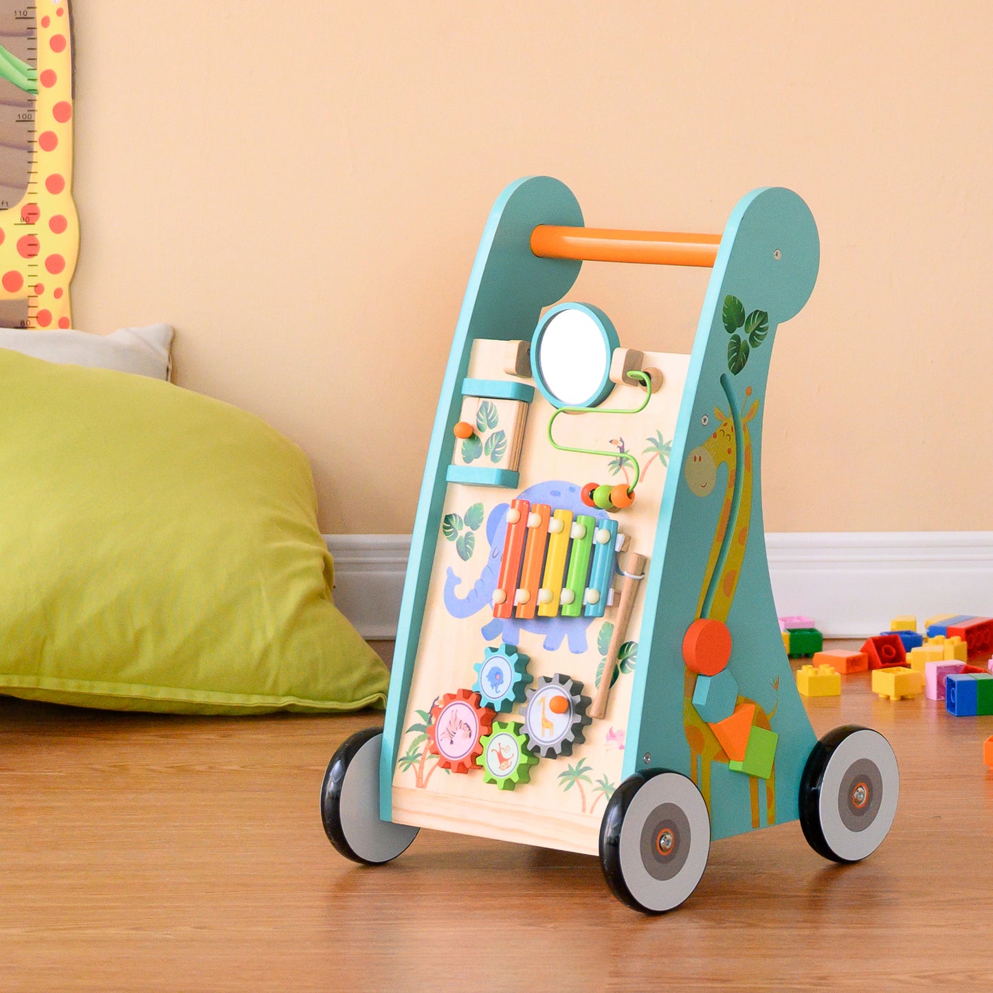 Teamson Kids Wooden Baby Walker Activity Centre