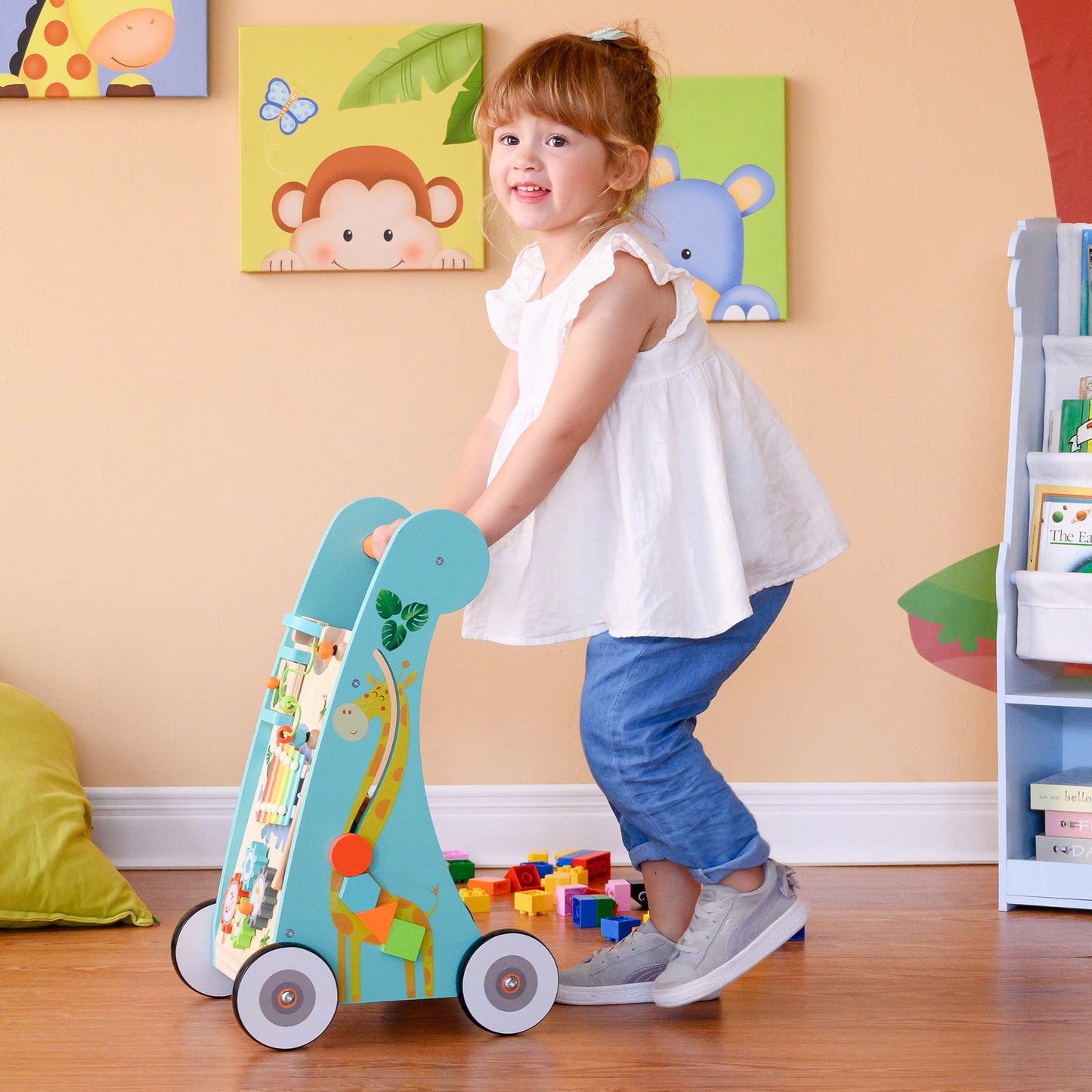 Teamson Kids Wooden Baby Walker Activity Centre