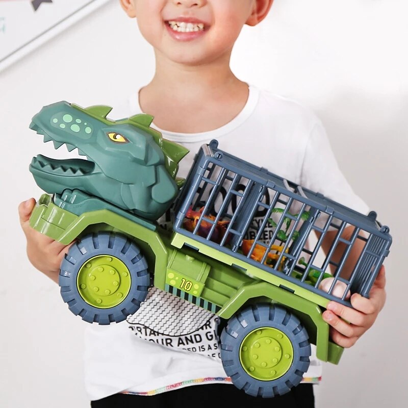 Dinosaur Vehicle Car Toy Dinosaurs Transport Car Carrier Truck Toy Inertia Vehicle Toy With Dinosaur Gift For Children
