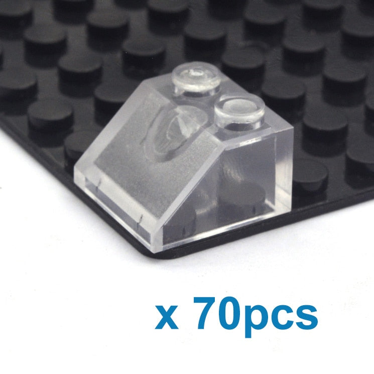 DIY Building Blocks Thick Transparent Figures Bricks Educational Creative Toys for Children Gifts Size Compatible With Brand