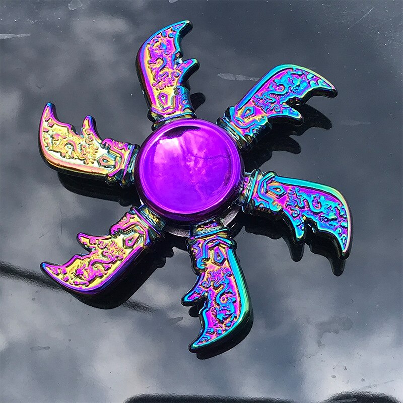 Hand Spinner Office Man Round Gyro Anxiety Relief Stress EDC Focus Finger Toys for Children Spinners