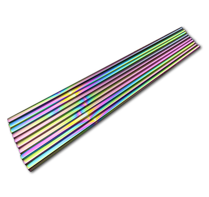 Holographic Rainbow Chopsticks in Stainless Steel